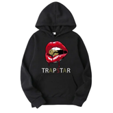 Felpa Trapstar Red Lips Nera