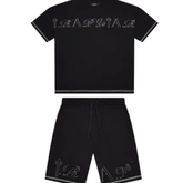 Set di pantaloncini neri con scritta Trapstar