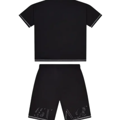 Set di pantaloncini neri con scritta Trapstar