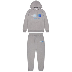 Tuta con cappuccio Trapstar Chenille Decoded Grigia