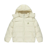 Giacca imbottita con cappuccio Trapstar Decoded Crema