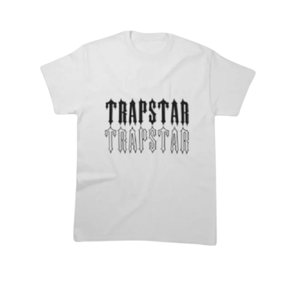 T-shirt Trapstar Esstional Bianca-Nera