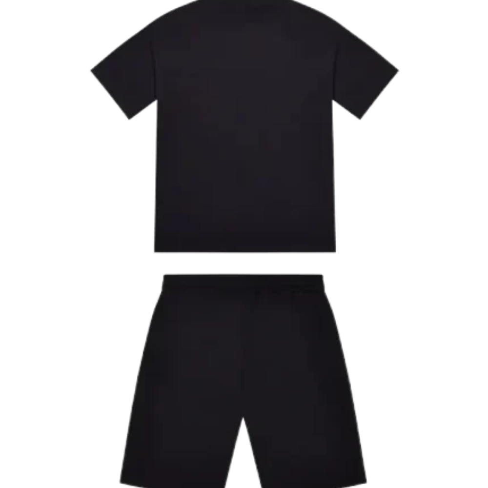 Set corto Trapstar TRP Flame Nero/Rosa
